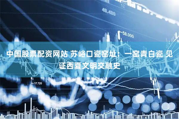 中国股票配资网站 苏峪口瓷窑址：一窑青白瓷 见证西夏文明交融史